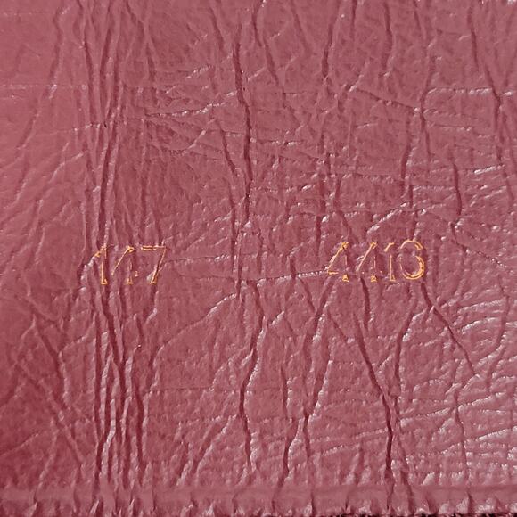 VTG Yves Saint Laurent Suede Belt 75/30 Burgundy Red Bakelite Buckle Gold Trim main image 11